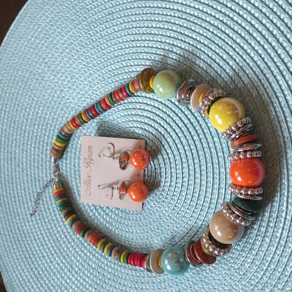 ck design stunning necklace and earring set - Picture 1 of 4